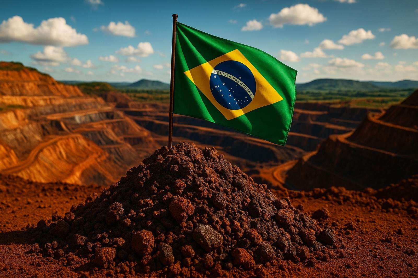 Brasil supera Índia, Austrália, Rússia e Vietnã em reservas de terras raras, consolidando-se como potência global na produção estratégica desses minerais