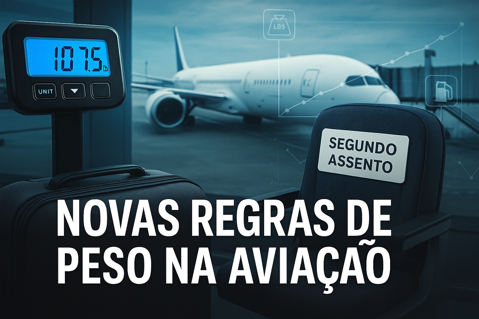 A partir de 2026, passageiros obesos poderão ser cobrados por segundo assento e novas normas de peso da aviação prometem alterar tarifas, combustível e custos das companhias