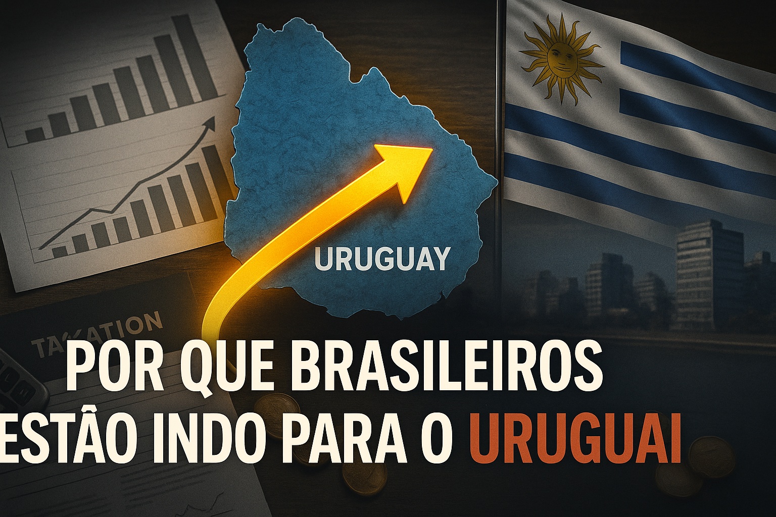 Cada vez mais brasileiros estão se mudando para o Uruguai em busca de alívio tributário, e as novas regras fiscais do país atraem quem quer pagar menos impostos e viver com mais estabilidade econômica