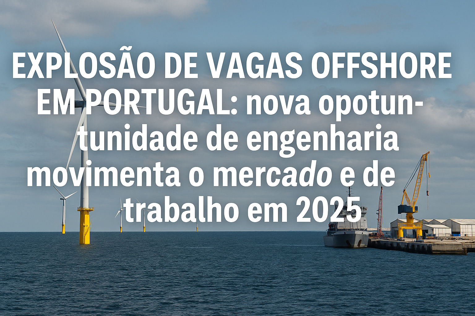 Explosão de Vagas Offshore em Portugal: nova oportunidade de engenharia movimenta o mercado de trabalho em 2025