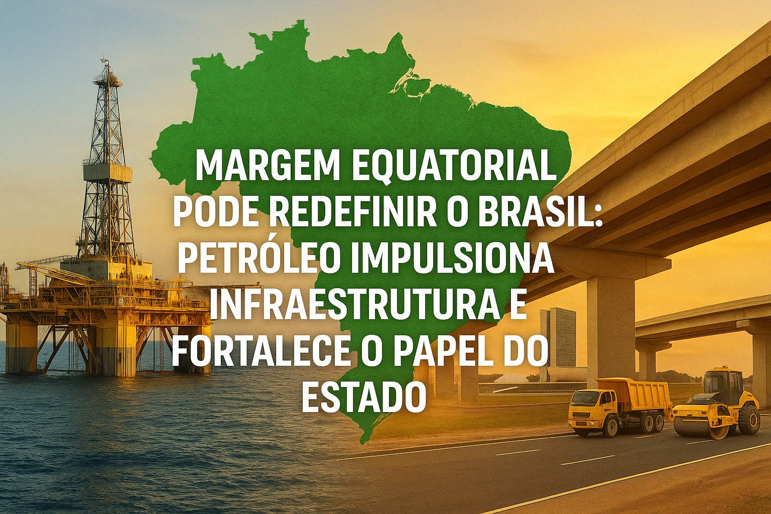 Margem Equatorial pode redefinir o Brasil: petróleo impulsiona infraestrutura e fortalece o papel do Estado