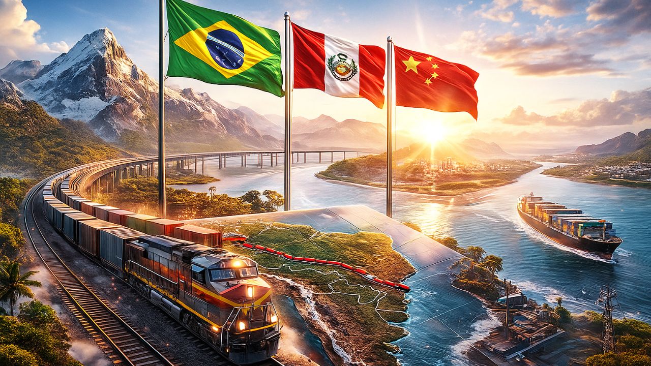 A ferrovia gigante que Brasil, Peru e China negociam em segredo promete cortar o tempo para a Ásia, redesenhar a geopolítica sul-americana e custar até 100 bilhões de dólares