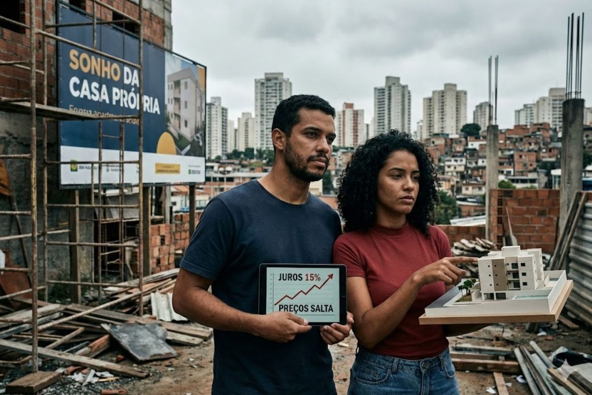 A geração que pode nunca comprar imóvel em 2024: casa própria distante, juros elevam financiamento e aluguel pressiona com preços dos imóveis acima dos salários.