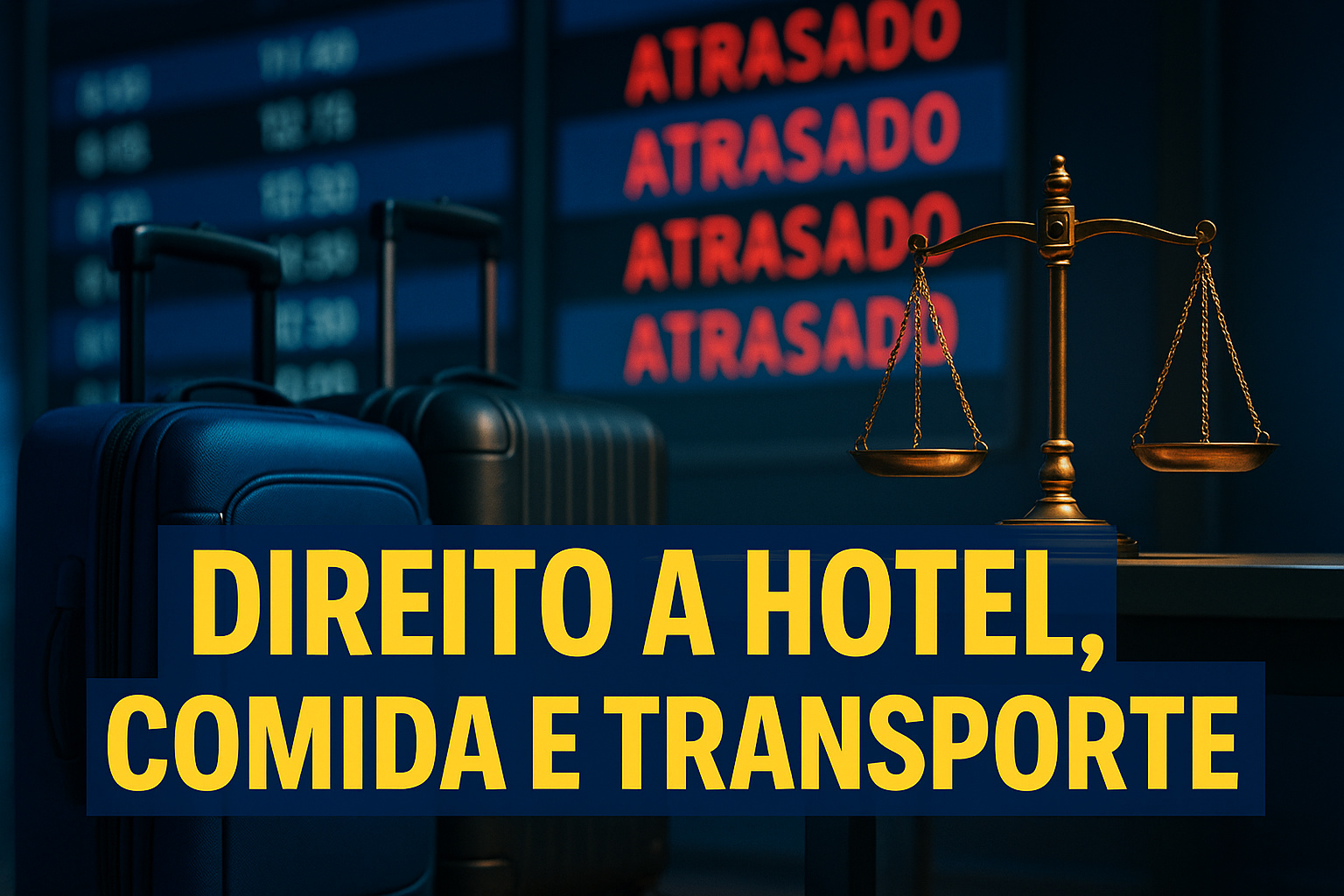 A lei que quase ninguém conhece: passageiros têm direito a hotel, alimentação e transporte gratuito em atrasos e cancelamentos — e companhias podem ser punidas se descumprirem