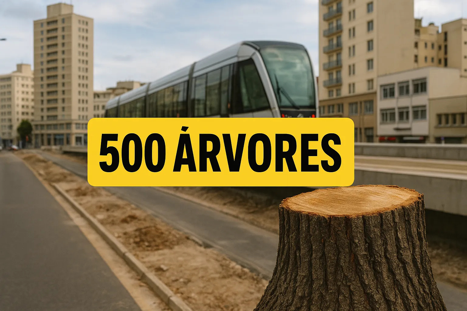 Obras do VLT em Fortaleza removem 491 árvores geram compensação ambiental, mudanças viárias e impactos urbanos previstos até 2027
