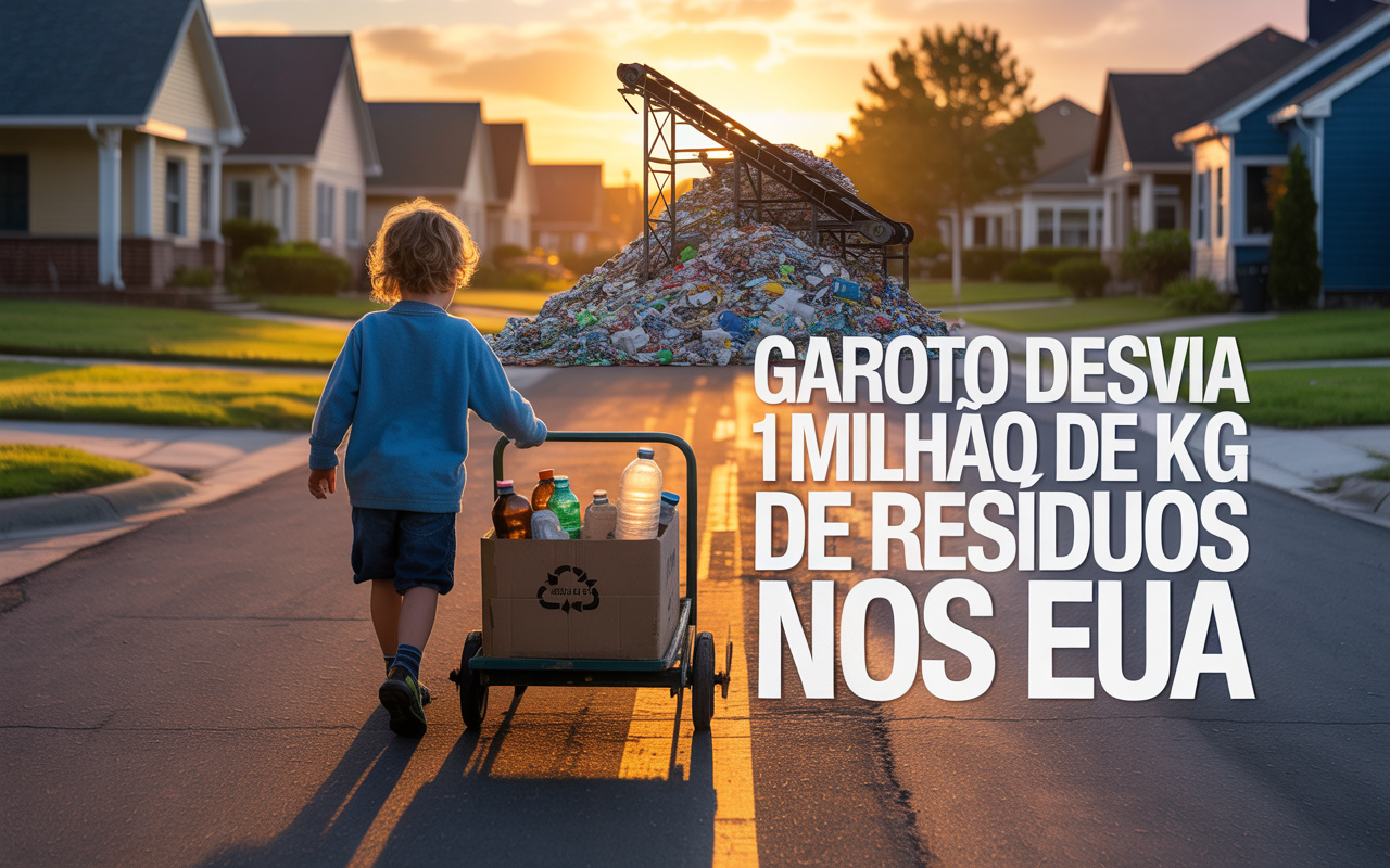 Antes dos 4 anos, garoto cria sistema próprio de reciclagem, transforma a coleta doméstica em empresa que já desviou mais de 1 milhão de quilos de resíduos dos aterros e passou a faturar alto com lixo urbano nos Estados Unidos