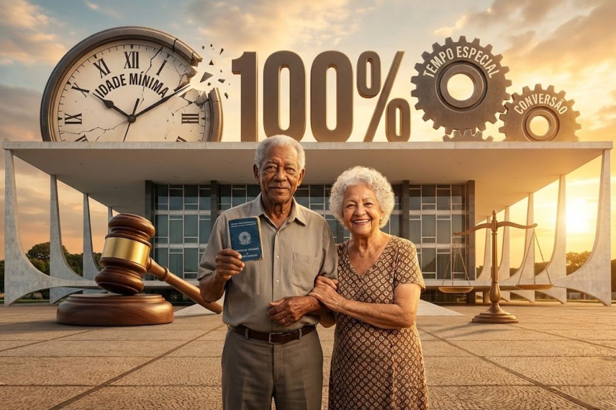 Aposentadoria sem idade mínima ganha força com direito adquirido, regra de pedágio 50%, aposentadoria especial e conversão de tempo especial em comum em análise no STF.