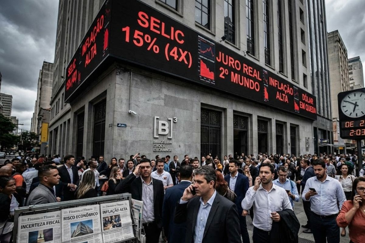 Brasil mantém 2º maior juro real do mundo; Selic a 15%, MoneYou alerta para inflação e juros reais elevados que desafiam a economia nacional.
