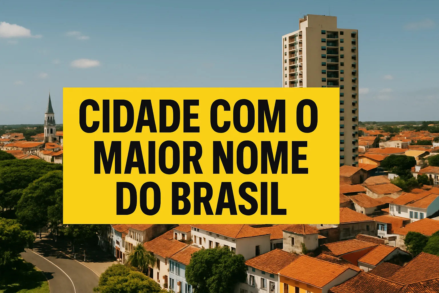 Cidade brasileira possui o maior nome oficial do país, liderando registros do IBGE e chamando atenção por sua extensa denominação administrativa