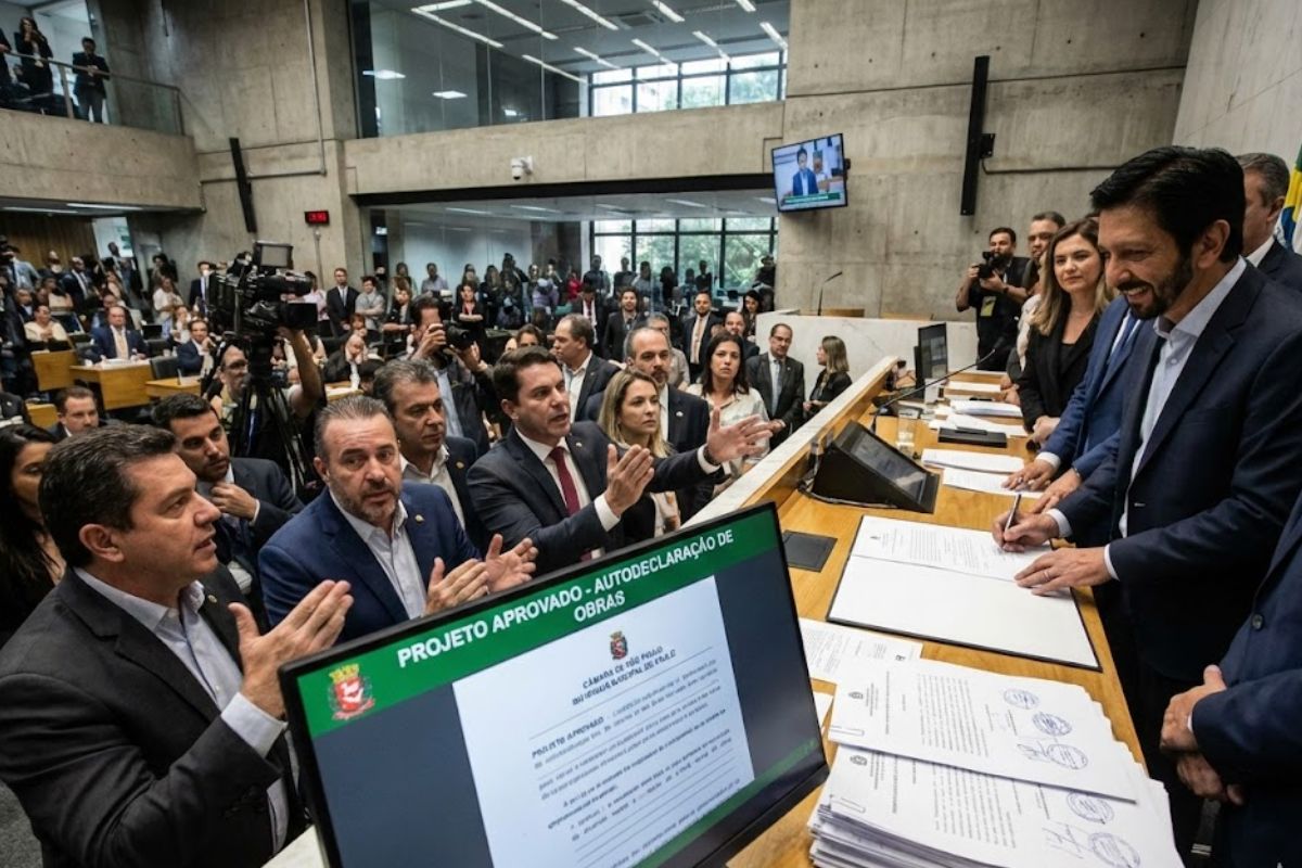 licenciamento por autodeclaração na Câmara de SP muda regras para obras de até 1.500 m², reduz a análise técnica prévia e desafia a fiscalização das obras.