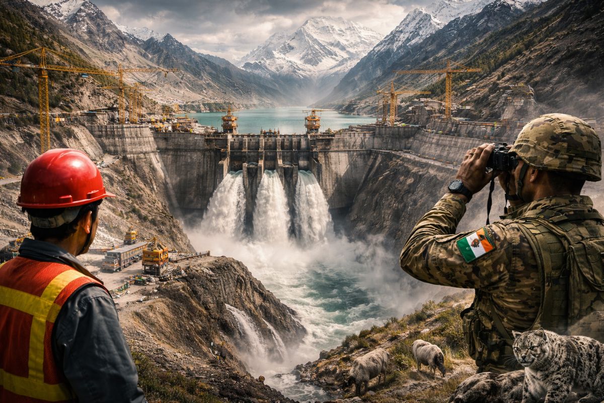 China ergue megahidrelétrica no Tibete, altera o rio Brahmaputra e aumenta tensão com a Índia ao redesenhar energia e água na região.