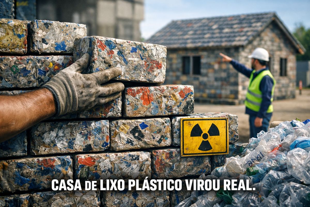 Cientistas nas Filipinas criam casa de plástico reforçada por radiação, solução inovadora que transforma resíduos em moradia acessível e sustentável.