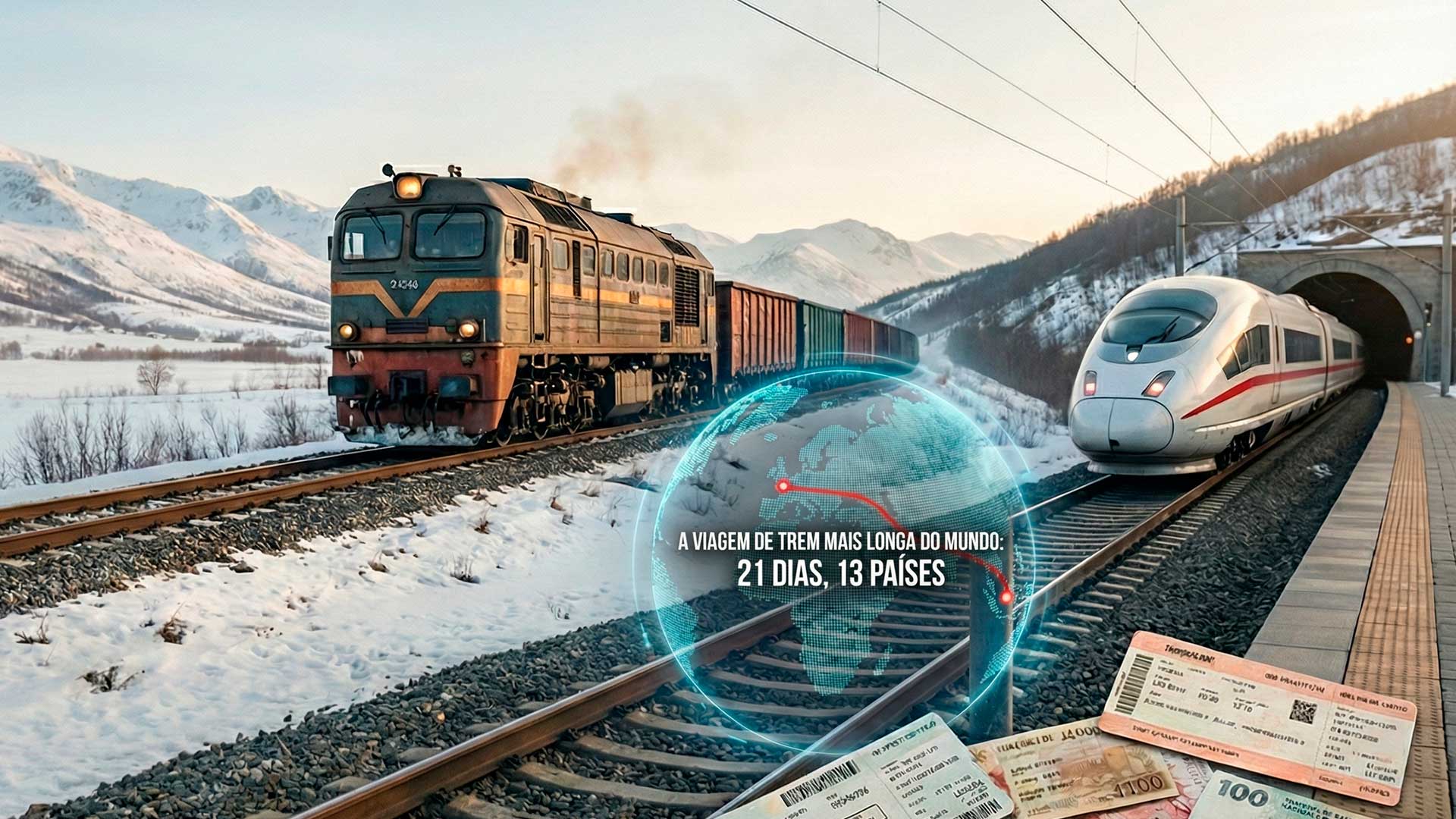 Com 21 dias de duração e passando por 13 países sobre 18.755 km de trilhos, a viagem de trem mais longa do mundo desafia até mesmo quem ama aventura e conecta o sul de Portugal a Singapura