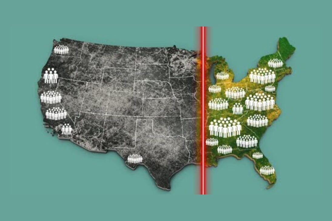 Línea invisible divide estadounidenses, río Colorado en crisis hídrica, meridiano 98 y migración interna redescriben el futuro de EE. UU.