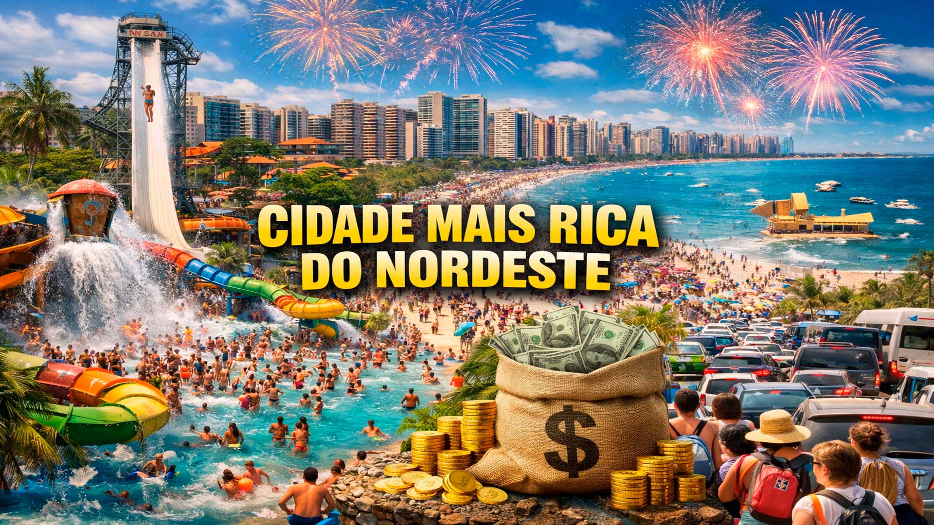 Com PIB de R$ 86,9 bilhões, a capital mais rica do Nordeste tem o melhor parque aquático do Brasil e atrai multidões no verão, com o Beach Park no centro do roteiro mais disputado do fim de ano