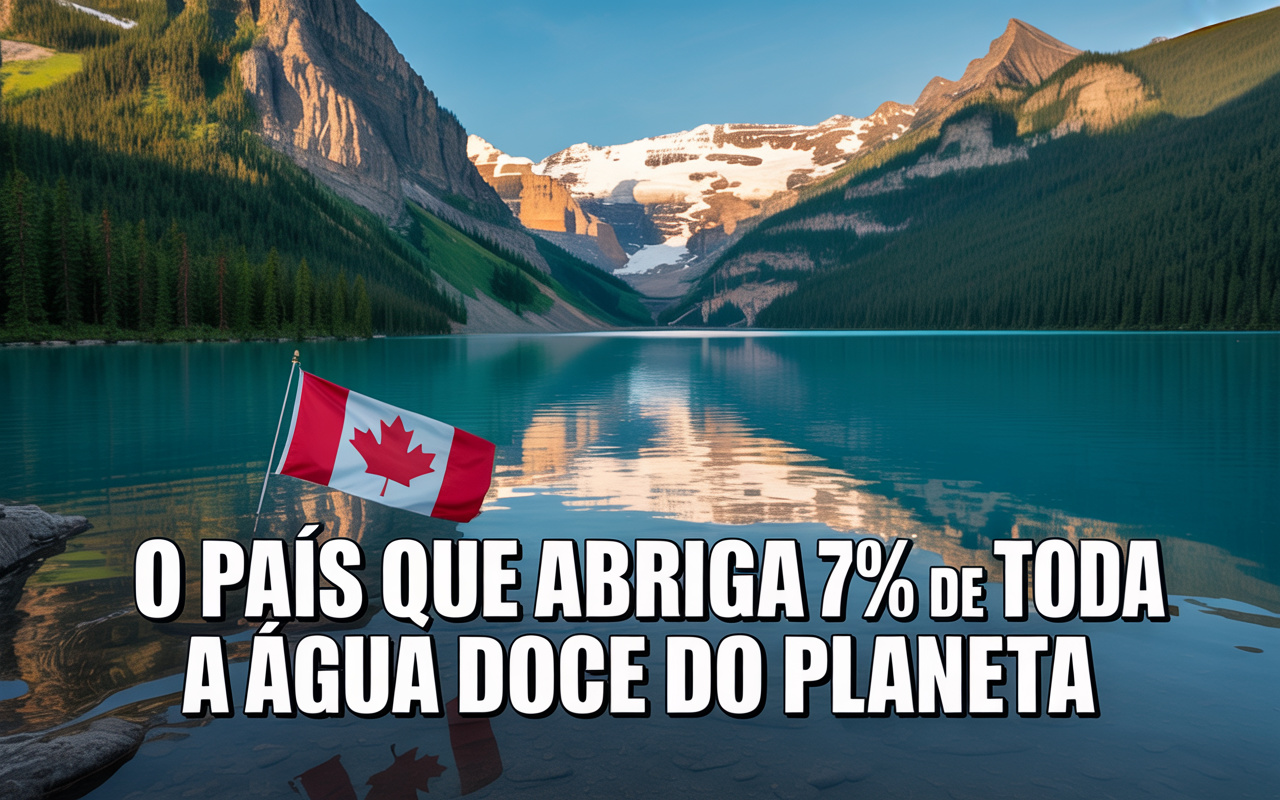 Com mais de 2 milhões de lagos mapeados e uma das maiores concentrações de corpos d’água do planeta, o Canadá domina a geografia da água doce e controla uma das maiores reserva lacustre da Terra