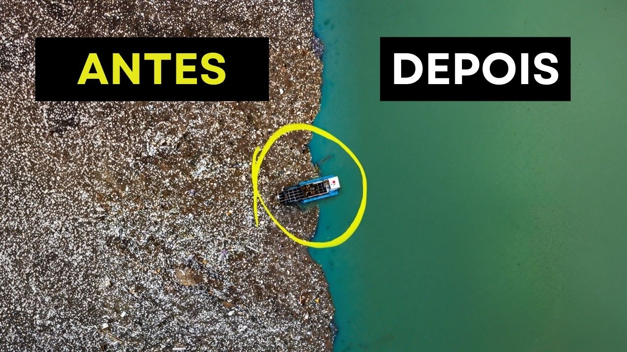 Como uma represa na Albânia, um barco modificado e 100 mil euros de financiamento estão parando o rio de plástico que despeja toneladas de lixo no Mediterrâneo