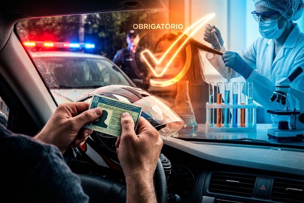 Congresso retoma o exame toxicológico na primeira CNH, amplia a renovação da CNH nas categorias C, D e E e liga a CNH Social à segurança no trânsito.