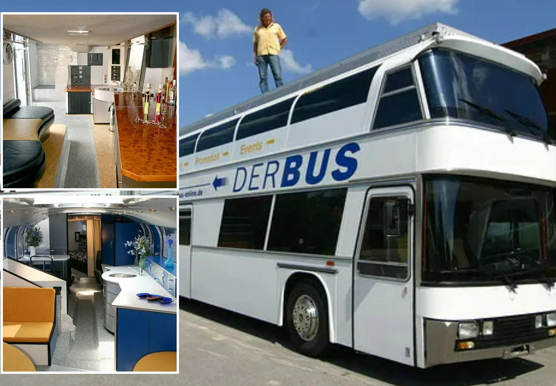 Com 18 metros de comprimento, quase 45 m² de área interna e estrutura de ônibus articulado, o Derbus entrou para a história como o maior motorhome do mundo já construído