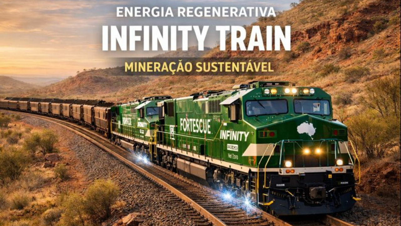 Infinity Train começa a operar e impulsiona a descarbonização industrial com energia regenerativa no transporte ferroviário elétrico.
