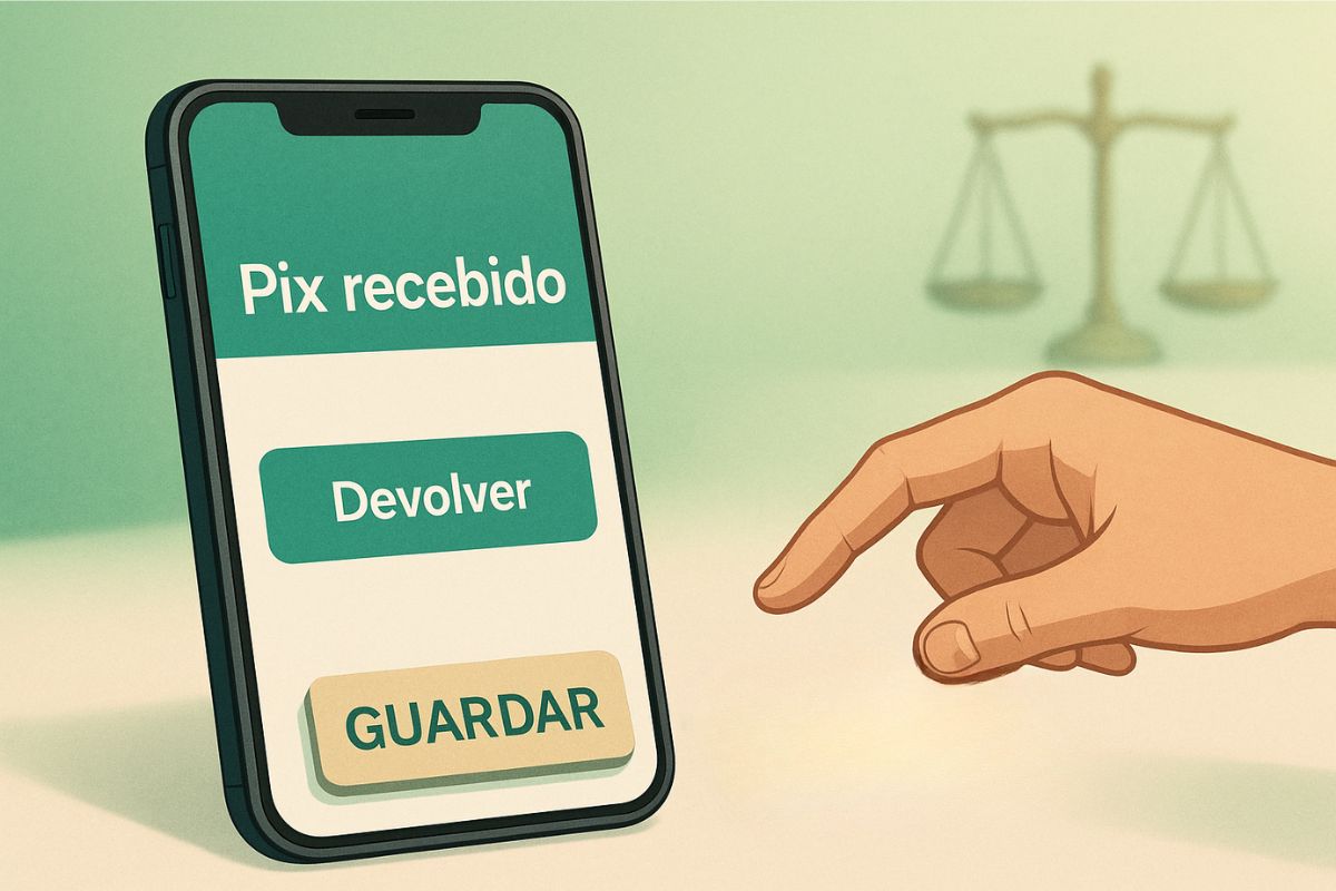 Um Pix inesperado caiu na conta? Entenda quando guardar vira apropriação, quais punições podem surgir e como devolver pelo app sem cair no golpe do Pix errado
