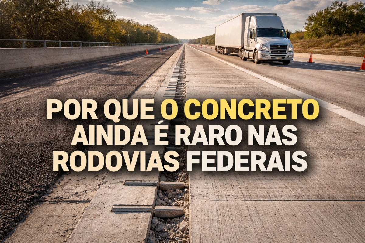 Concreto reduz reparos e pode baixar custo total, mas exige obra mais controlada e risco de desconforto se mal executado; saiba quais erros históricos aumentaram a resistência ao pavimento rígido