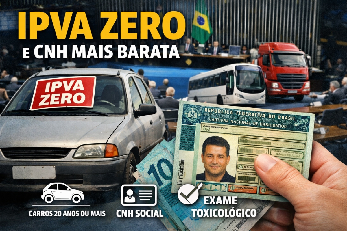 O Congresso aprovou a PEC 72/2023, apresentada pelo senador Cleitinho (Republicanos MG), que trata da isenção do IPVA para veículos com 20 anos ou mais de fabricação