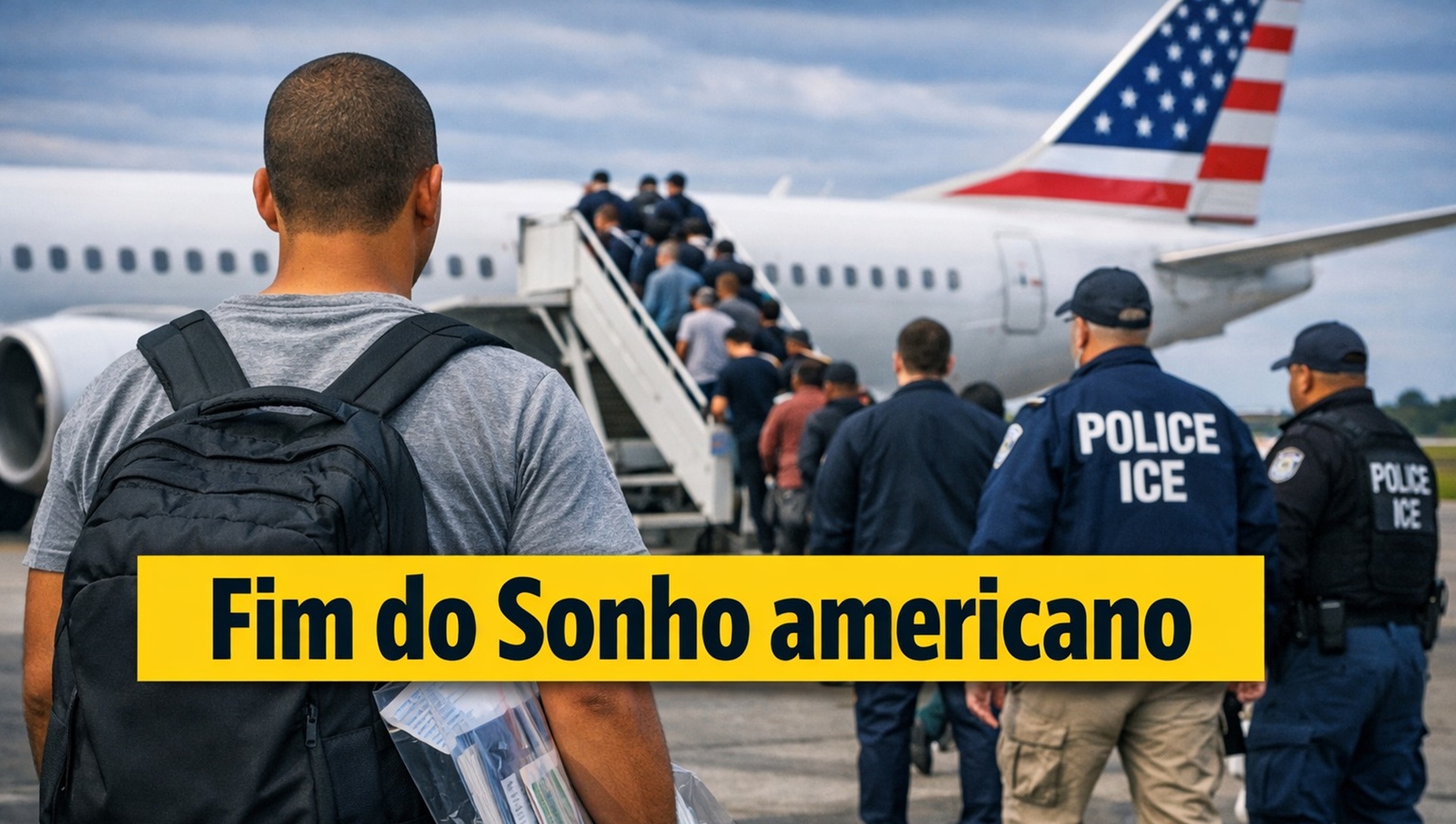 Brasil bate recorde de deportações em 2025, com mais de 3 mil brasileiros enviados de volta dos Estados Unidos.