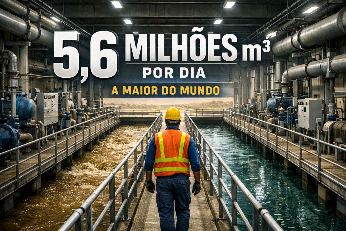 No Egito, a maior estação de tratamento de esgoto do mundo, Bahr el Baqar, usa tratamento de esgoto e reuso de água para enfrentar crise hídrica no deserto.