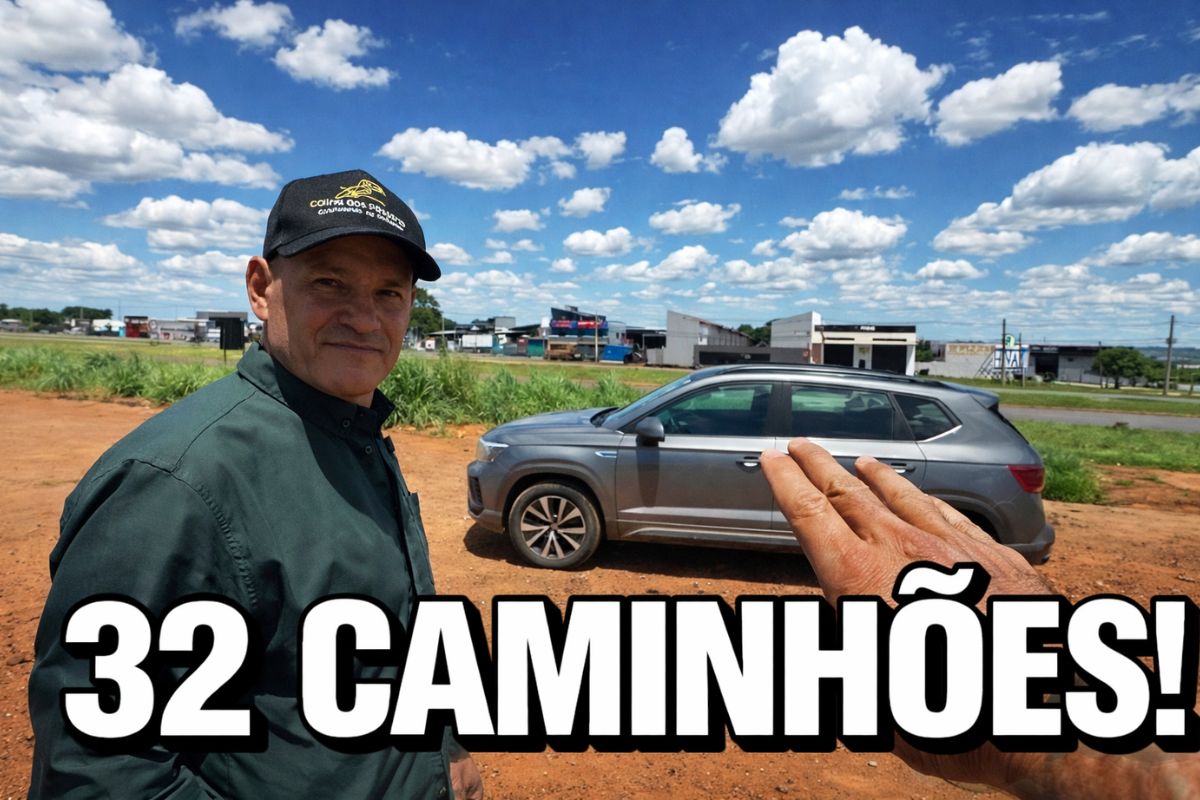 História de empresário goiano que volta com caminhões bitrem, usa BR-060 entre Anápolis e Brasília para criar condomínio de chácaras Colina dos Pássaros e viver de renda.