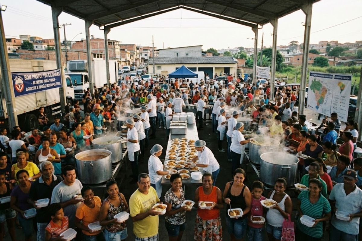 Governo de Pernambuco amplia o programa Bom Prato e cozinhas comunitárias no combate à fome e na segurança alimentar no Agreste e na Região Metropolitana.