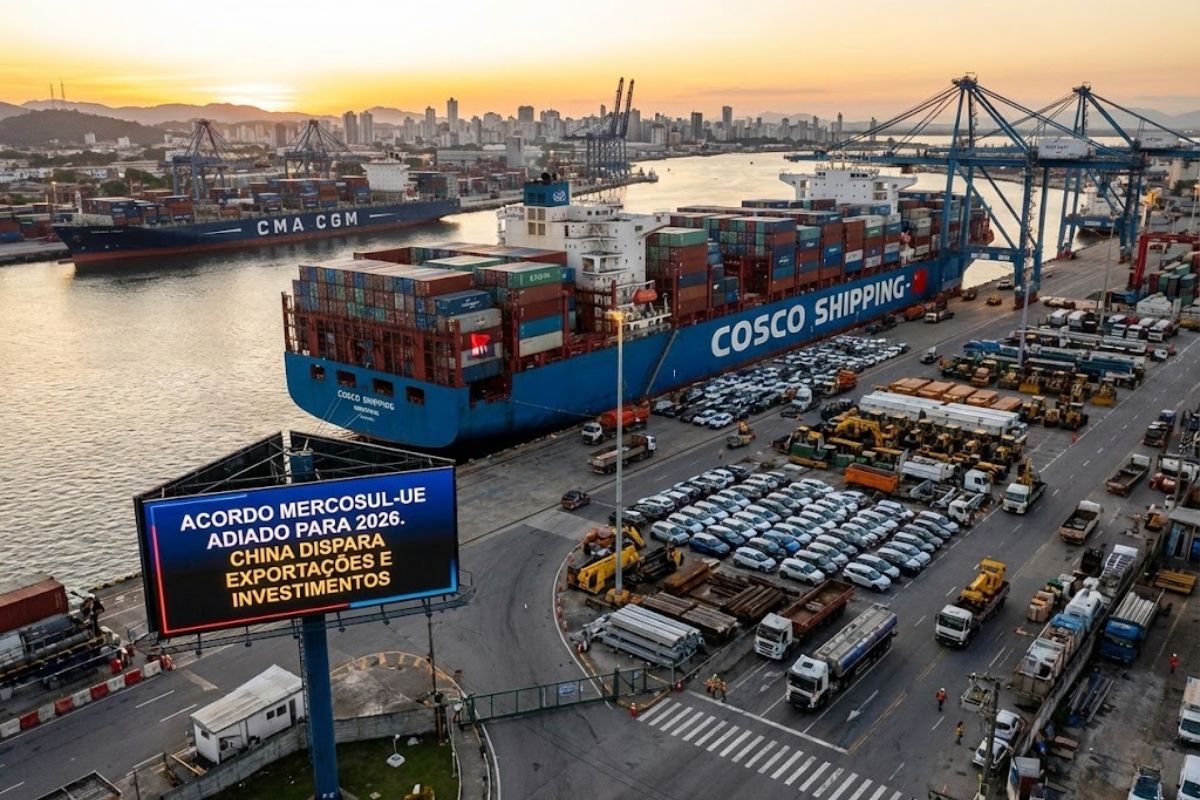 Entenda como o acordo Mercosul União Europeia adiado abre espaço para a China no Mercosul, pressiona a indústria europeia e ameaça investimentos no Mercosul.