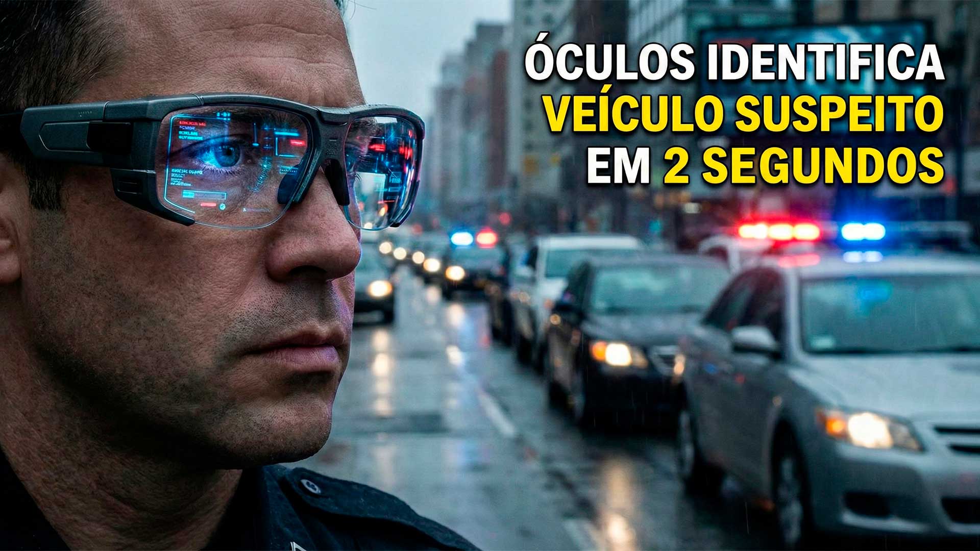 Fim da abordagem demorada no trânsito, óculos inteligentes com IA identificam veículos em até 2 segundos e conectam agentes ao banco de dados em tempo real em Changsha na China