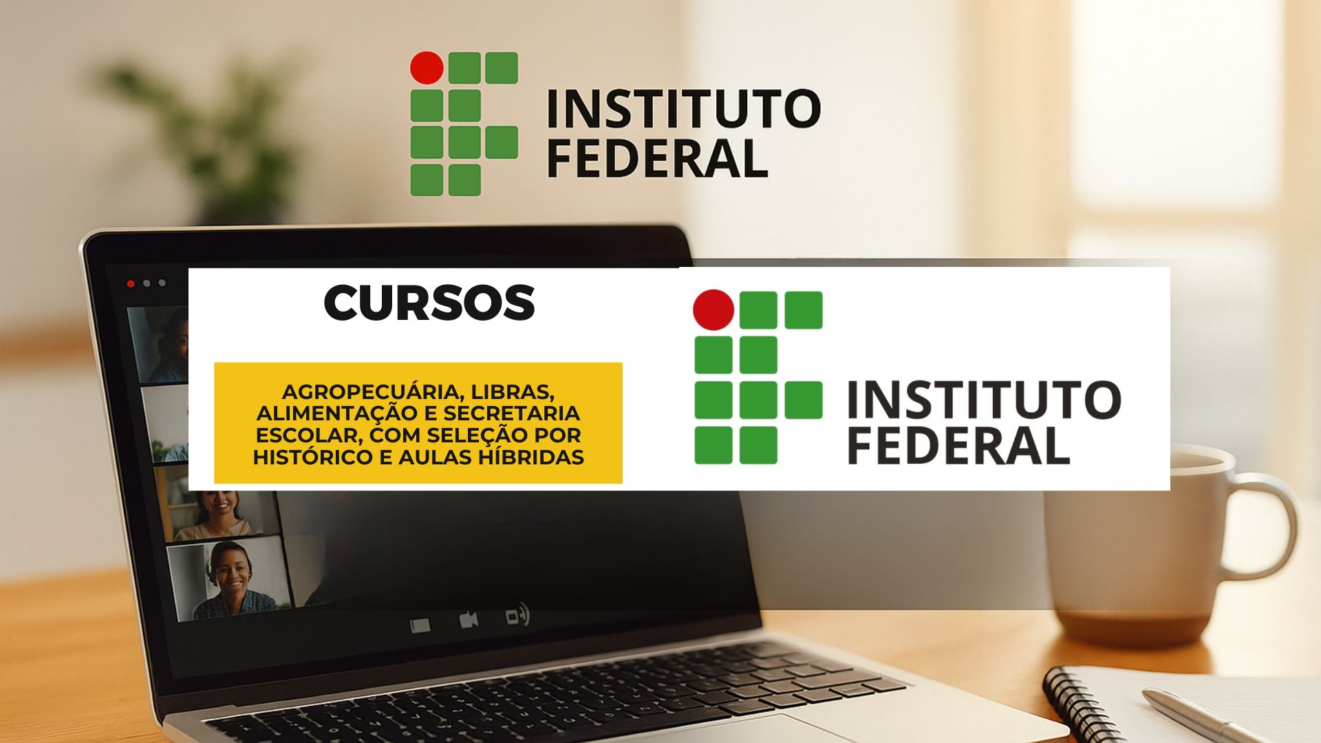 IFNMG abre 420 vagas em cursos técnicos EAD gratuitos, com seleção por histórico escolar e polos presenciais no Norte de Minas. Inscrições em dezembro.