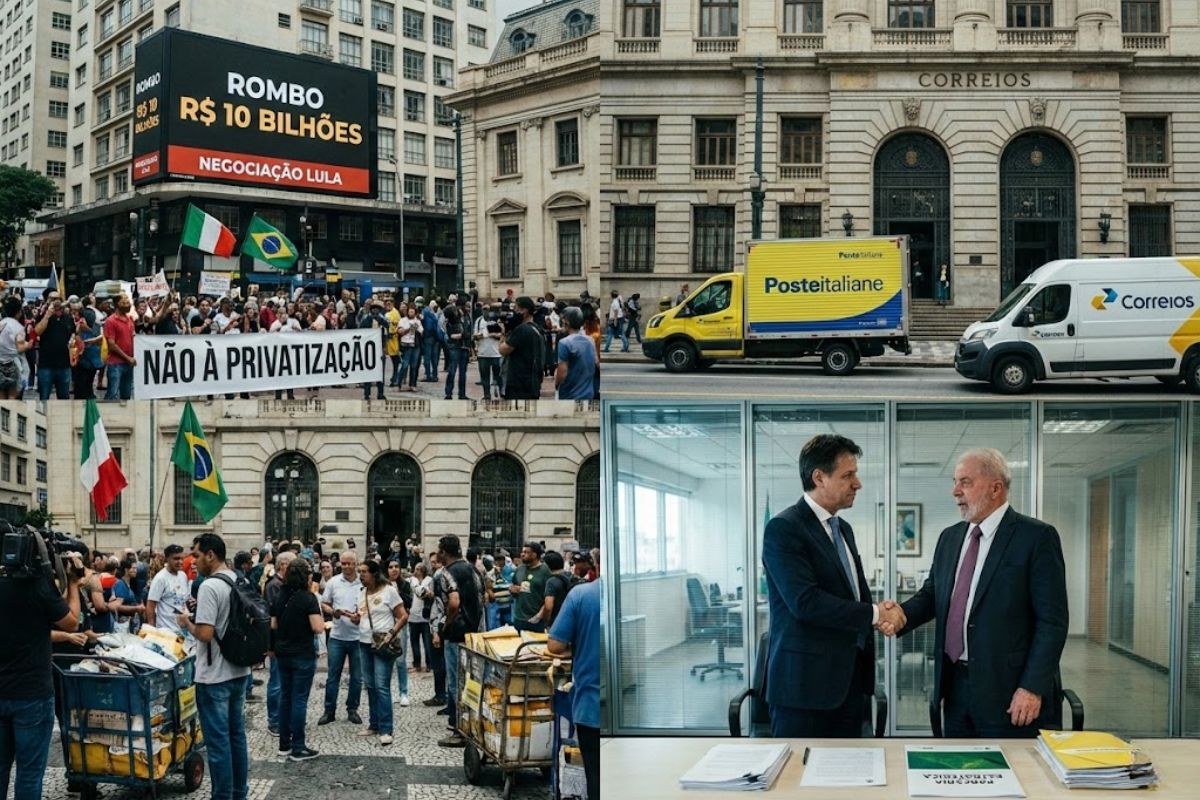 Correios enfrentam prejuízo bilionário; Lula negocia com gigante italiana uma parceria estratégica para modernizar o serviço postal e evitar privatização.