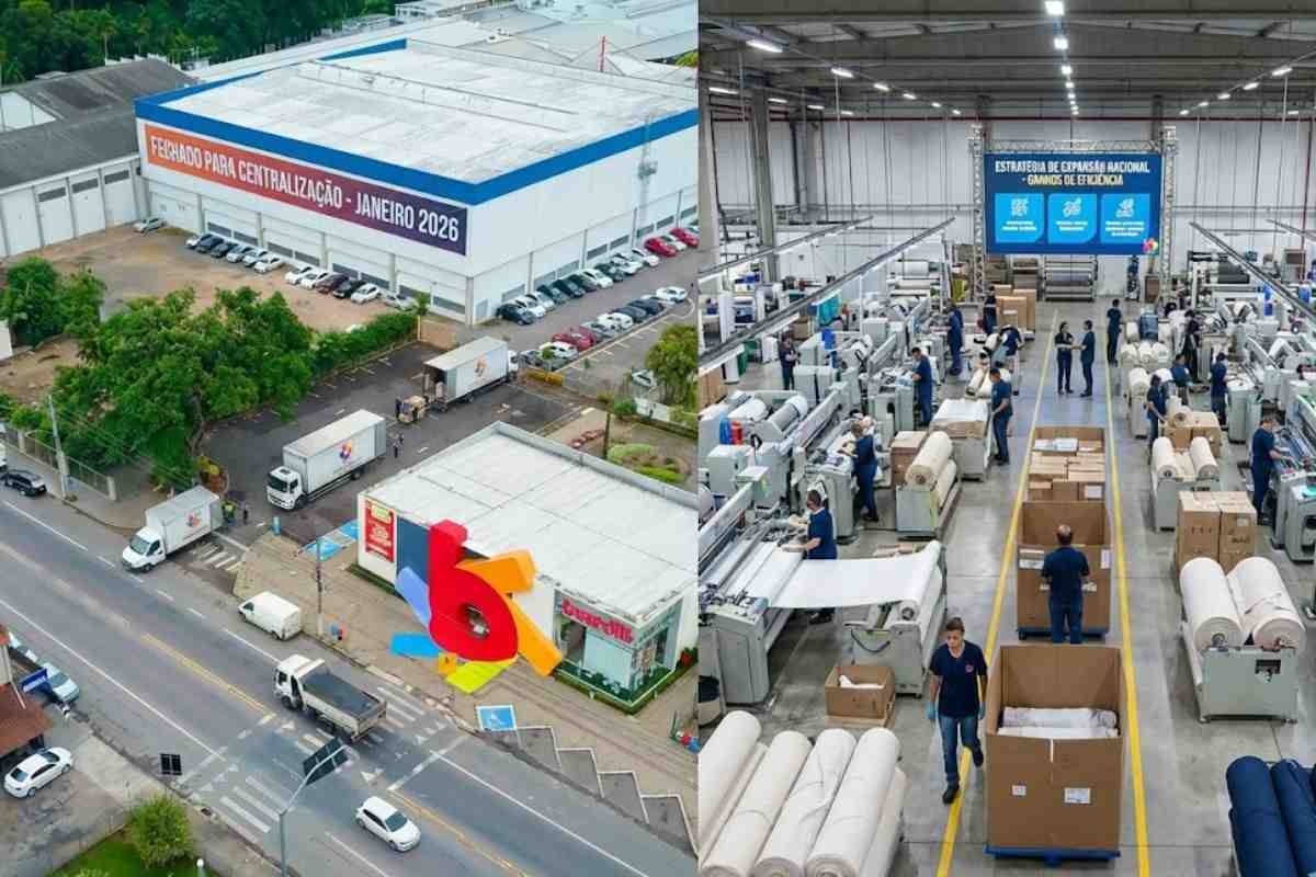 Gigante têxtil fecha fábrica em SC, demite 100 funcionários e centraliza produção com foco em expansão nacional e maior eficiência a partir de 2026.