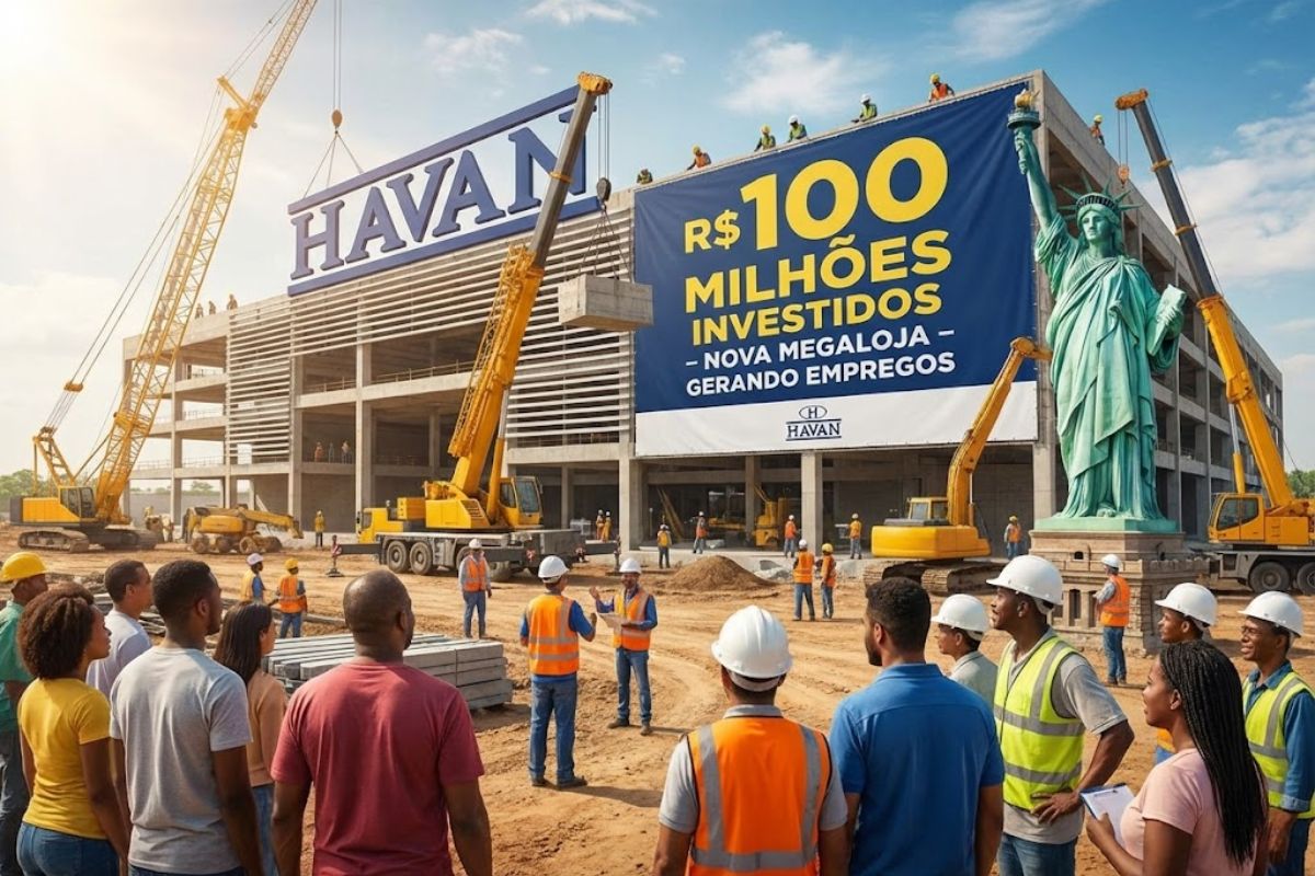 como a Havan investe R$ 100 milhões em megaloja em Campos dos Goytacazes, gera empregos, reforça o varejo no Norte Fluminense e transforma a entrada da cidade em novo polo regional de consumo.