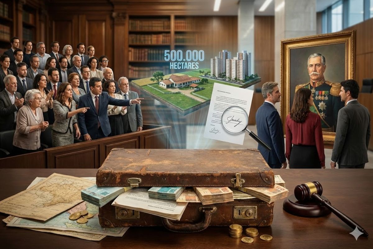 Herança milionária do marechal Nicolau José Seixas envolve adoção póstuma, assinatura falsificada e fazenda de 500 mil hectares sob disputa judicial.