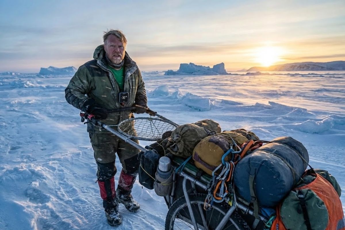 Homem largou tudo para dar a volta ao mundo na Expedição Goliath, cruzou o Estreito de Bering e o Mar Cáspio e ainda caminha rumo ao retorno.