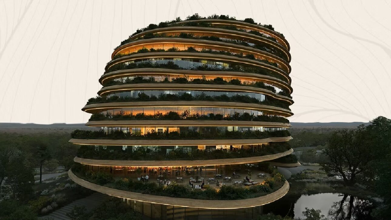 Edificio inspirado en termiteros en Cuiabá usa ventilación natural para enfrentar hasta 50 °C con eficiencia, diseño verde y confort térmico.