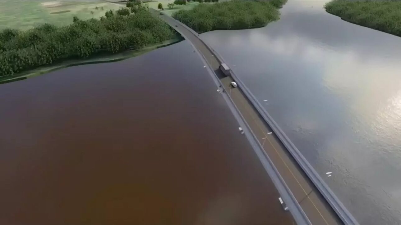 Puente de 489 metros en Araquari avanza con R$ 60 millones garantidos y licitación prevista para 2026, prometiendo aliviar el tráfico de la BR-280.