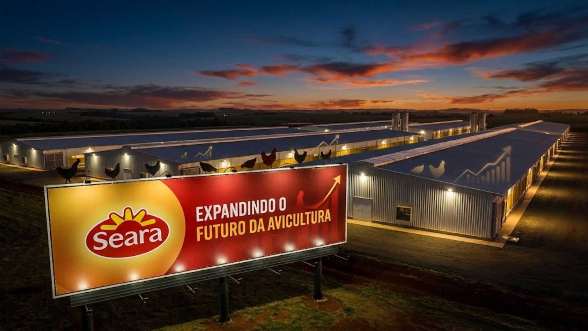 Investimento de R$ 475 milhões da Seara expande produção de aves no Paraná e ativa R$ 415 milhões em créditos de ICMS para novos projetos.