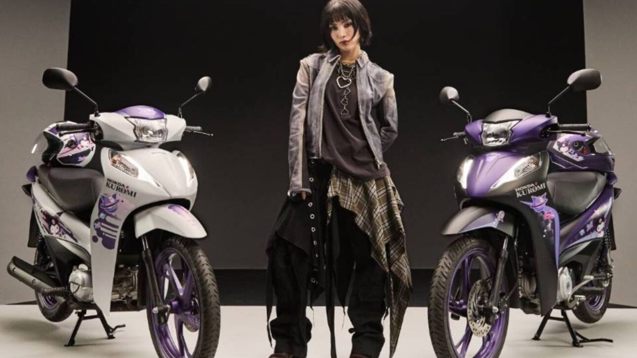 Versión conceptual de la Honda Biz inspirada en Kuromi aparece en la CCXP 2025 con visual de anime, motor 125 cc y autonomía superior a 300 km.