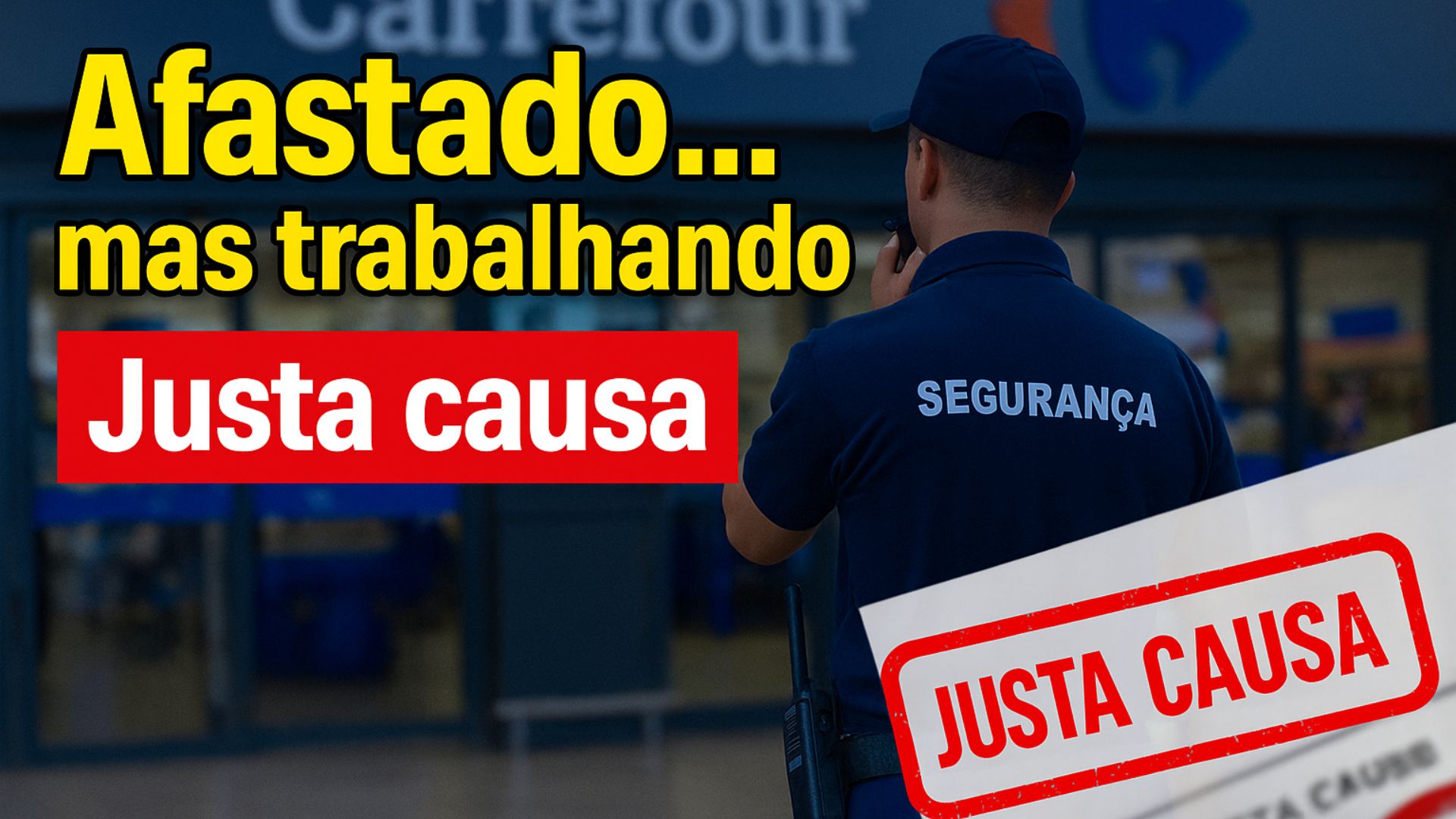 TST mantém justa causa de agente da Fundação Casa flagrado trabalhando como vigilante enquanto recebia auxílio-doença, confirmando fraude e quebra de confiança.