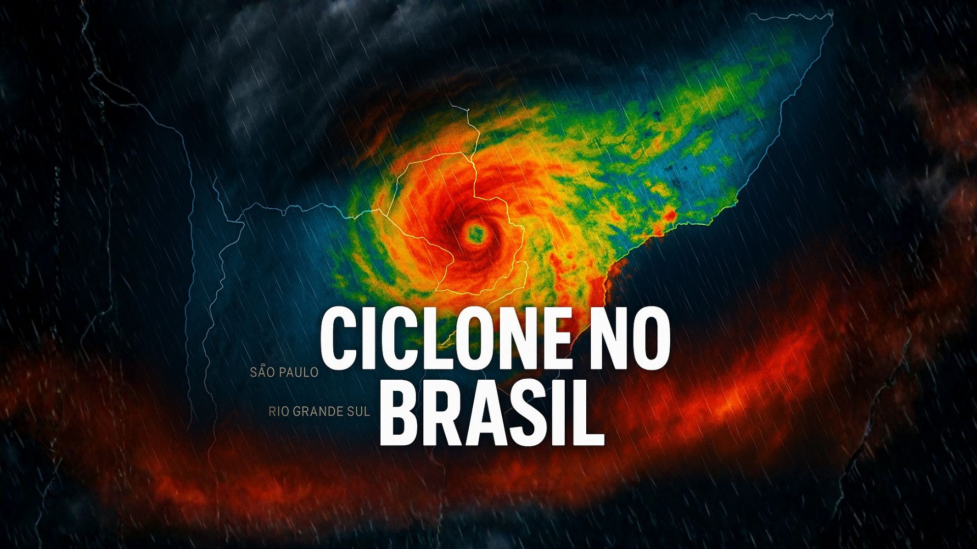 Ciclone extratropical provoca temporais, ventos acima de 100 km/h e alertas no Sul e Sudeste. Defesa Civil monitora riscos e impactos.