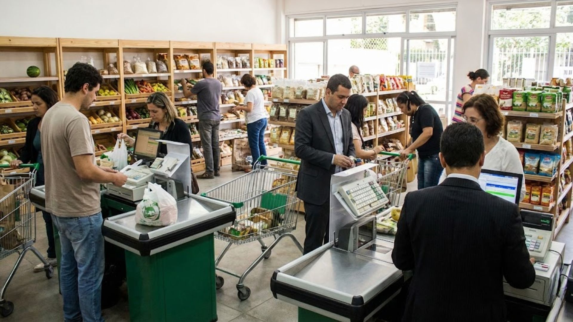 Supermercado participativo chega a São Paulo com modelo em que cooperados trabalham três horas por mês em troca de descontos e produtos sustentáveis.