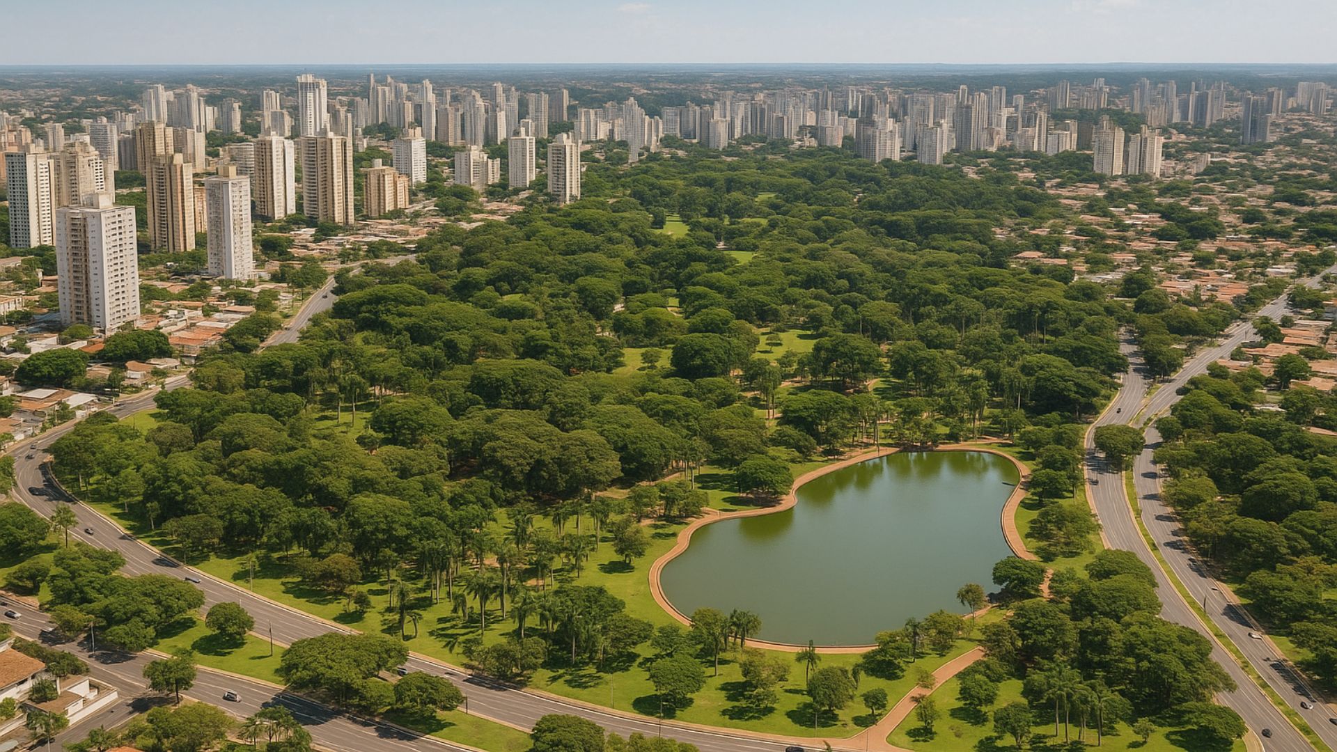 Goiânia se destaca internacionalmente com 94 m² de área verde por habitante, índice que supera parâmetros globais e reforça debates sobre urbanismo e qualidade de vida.
