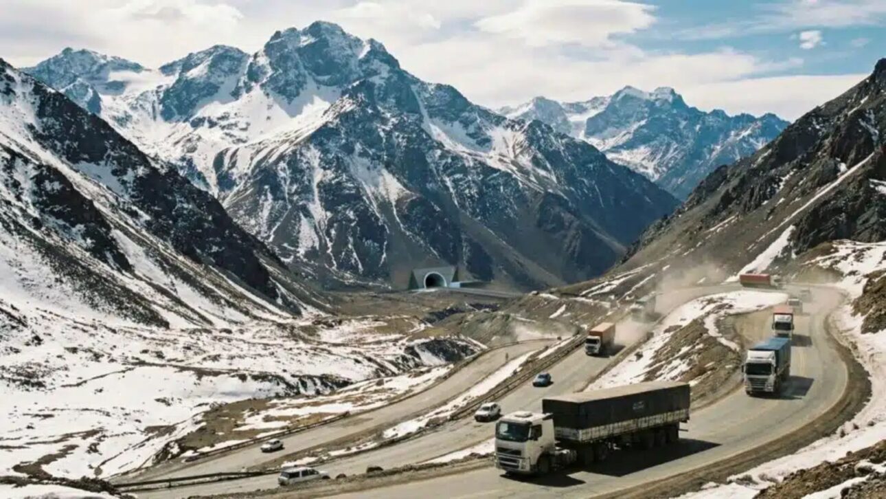 Túnel de Agua Negra busca ligar Argentina e Chile pelos Andes, integrar corredor bioceânico e ampliar acesso a portos do Pacífico com rota mais previsível.