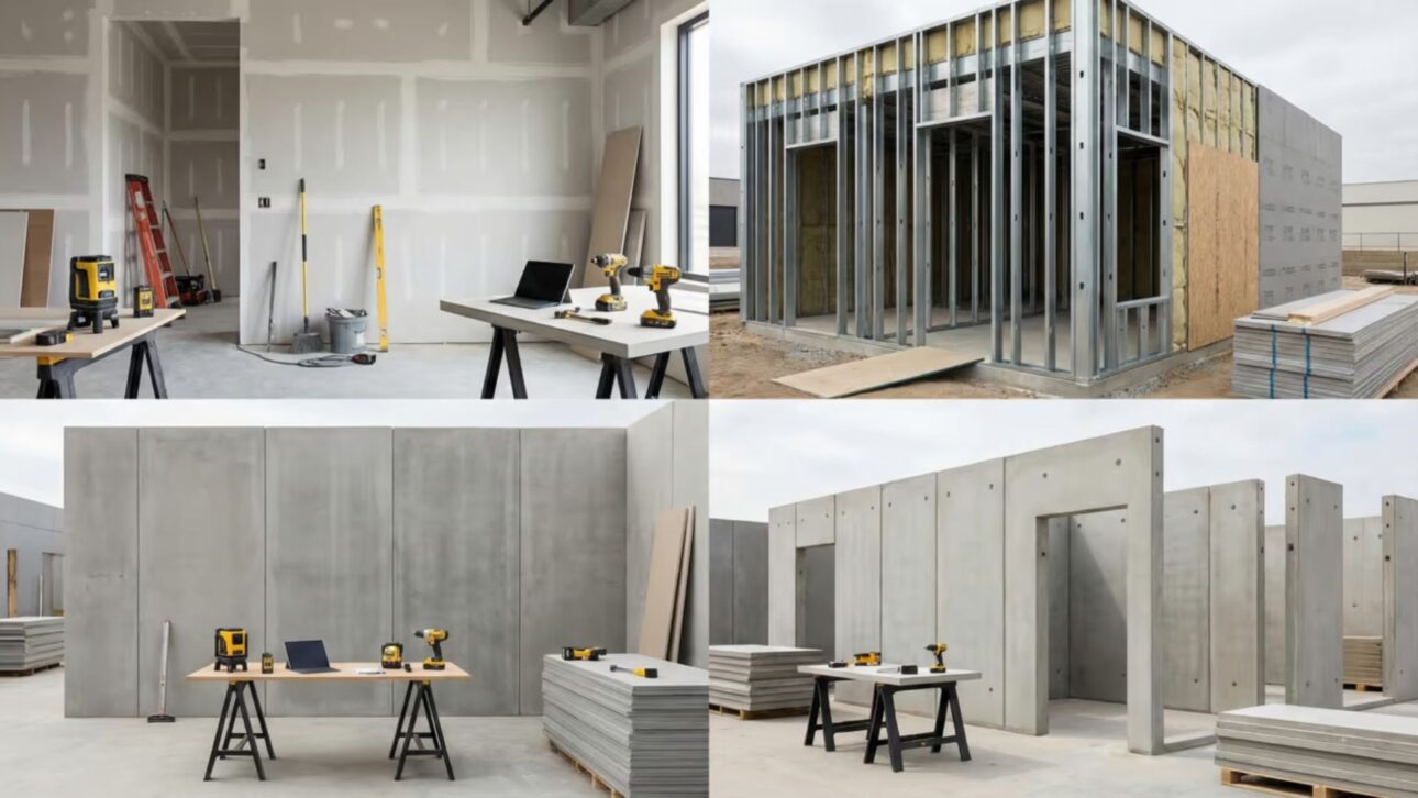 Paredes listas ganan espacio en la construcción civil al reducir plazos, escombros y etapas de la obra, con sistemas como drywall, steel frame y paneles de cemento.