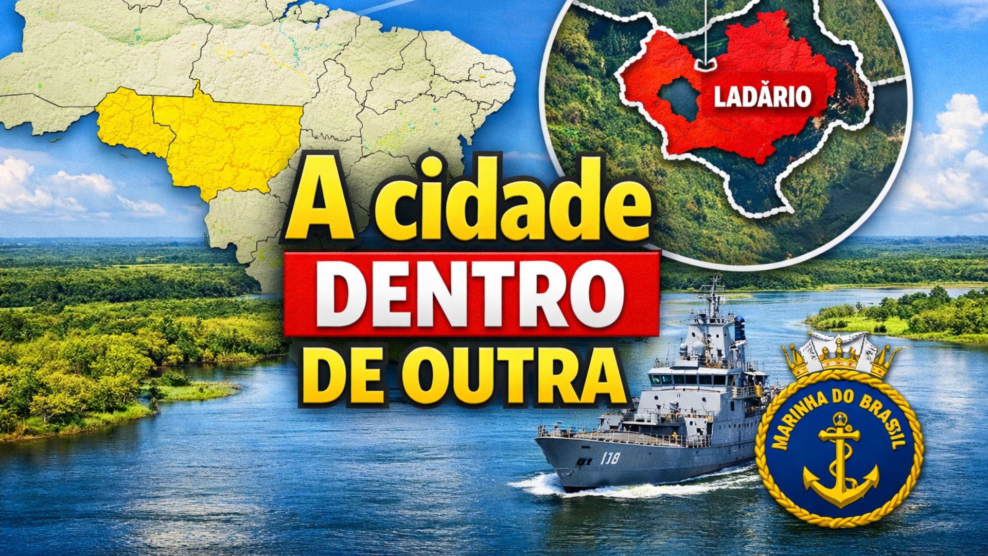 Ladário é enclave dentro de Corumbá, tem 354 km², 21 mil habitantes e abriga o Comando do 6º Distrito Naval no Pantanal, segundo dados oficiais.